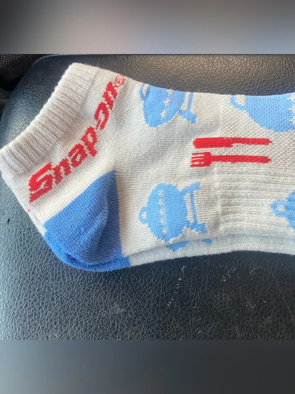 NEW Snap On Tools UNISEX MEDIUM BBQ GREY COTTON ANKLE SOCKS Garage Mechanic